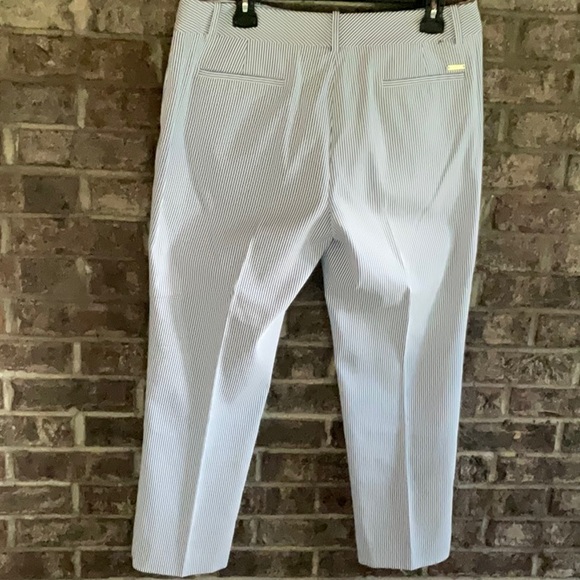 TOMMY HILFIGER white ankle pants with and white stripes size 10 - Picture 7 of 14